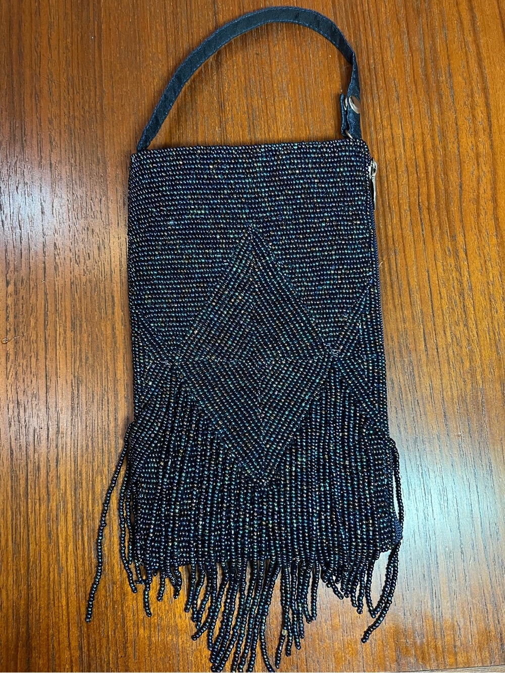 Bamboo Trading Company Hand Beaded Wristlet